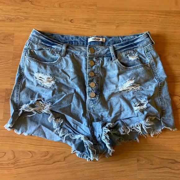 refuge Pants - Refuge High Rise Shorts